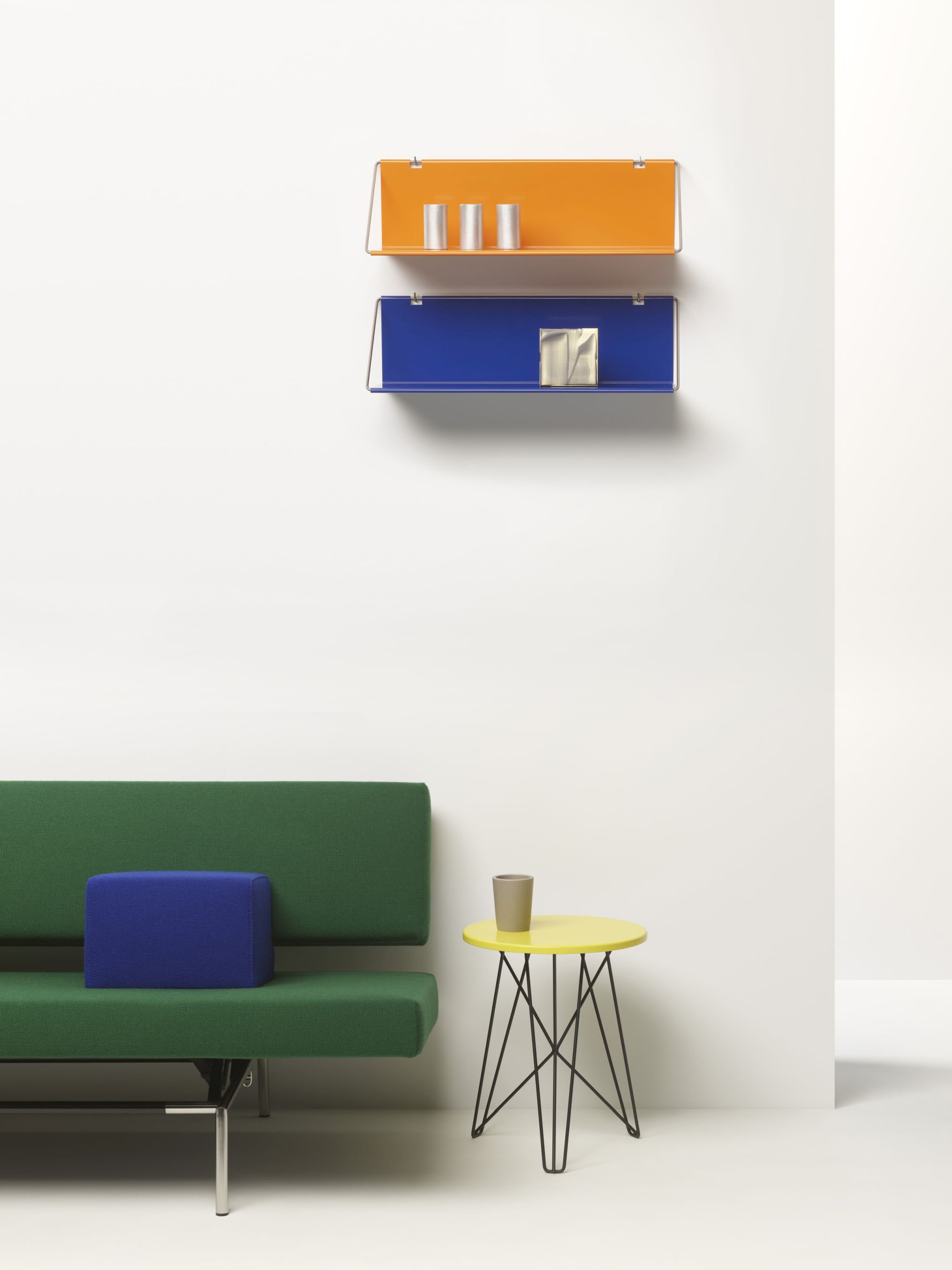 Ijhorst Tabouret / Table d'appoint jaune zinc Spectrum