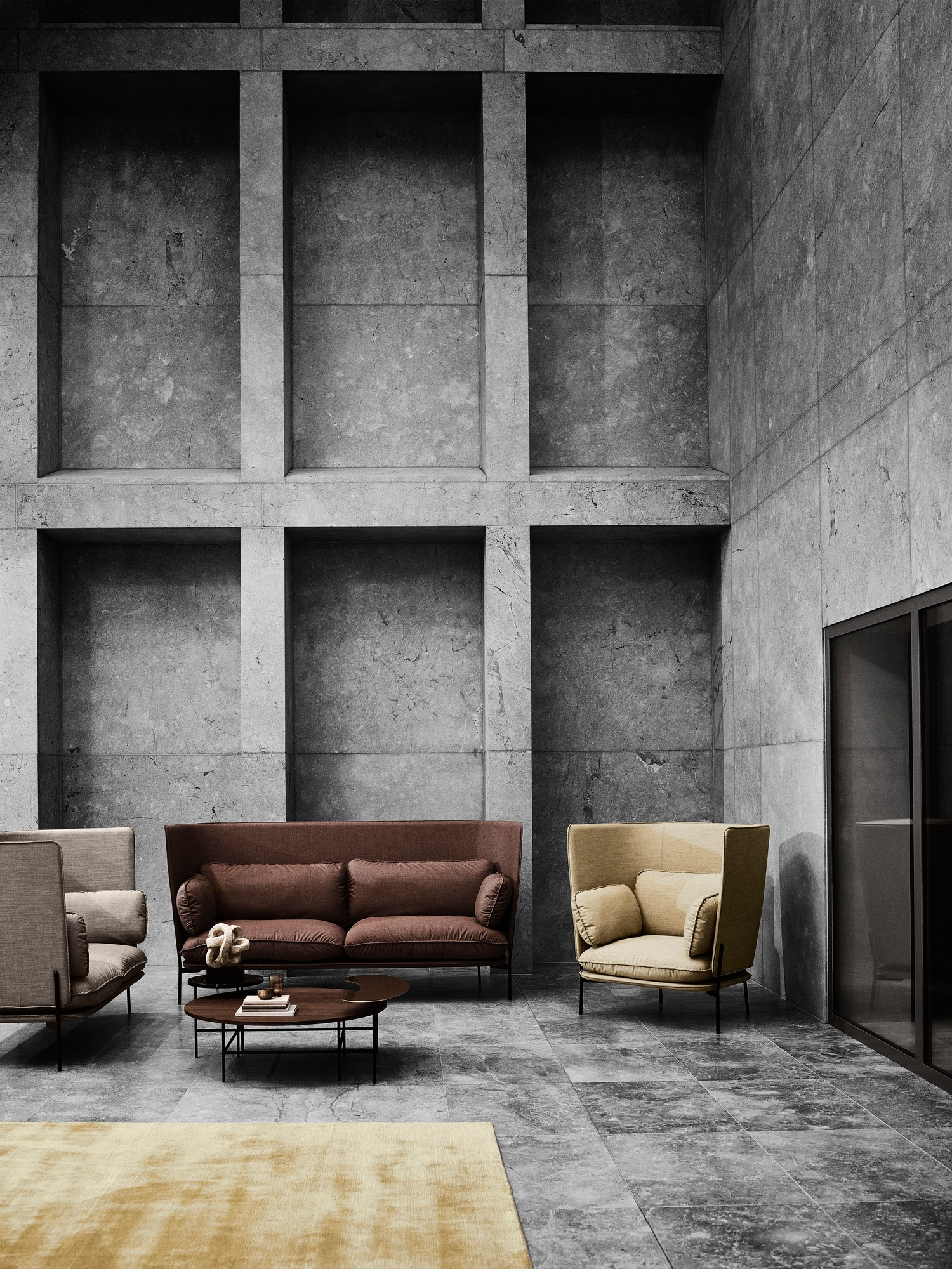 Cloud 3-Places Sofa Highback LN7 AndTradition