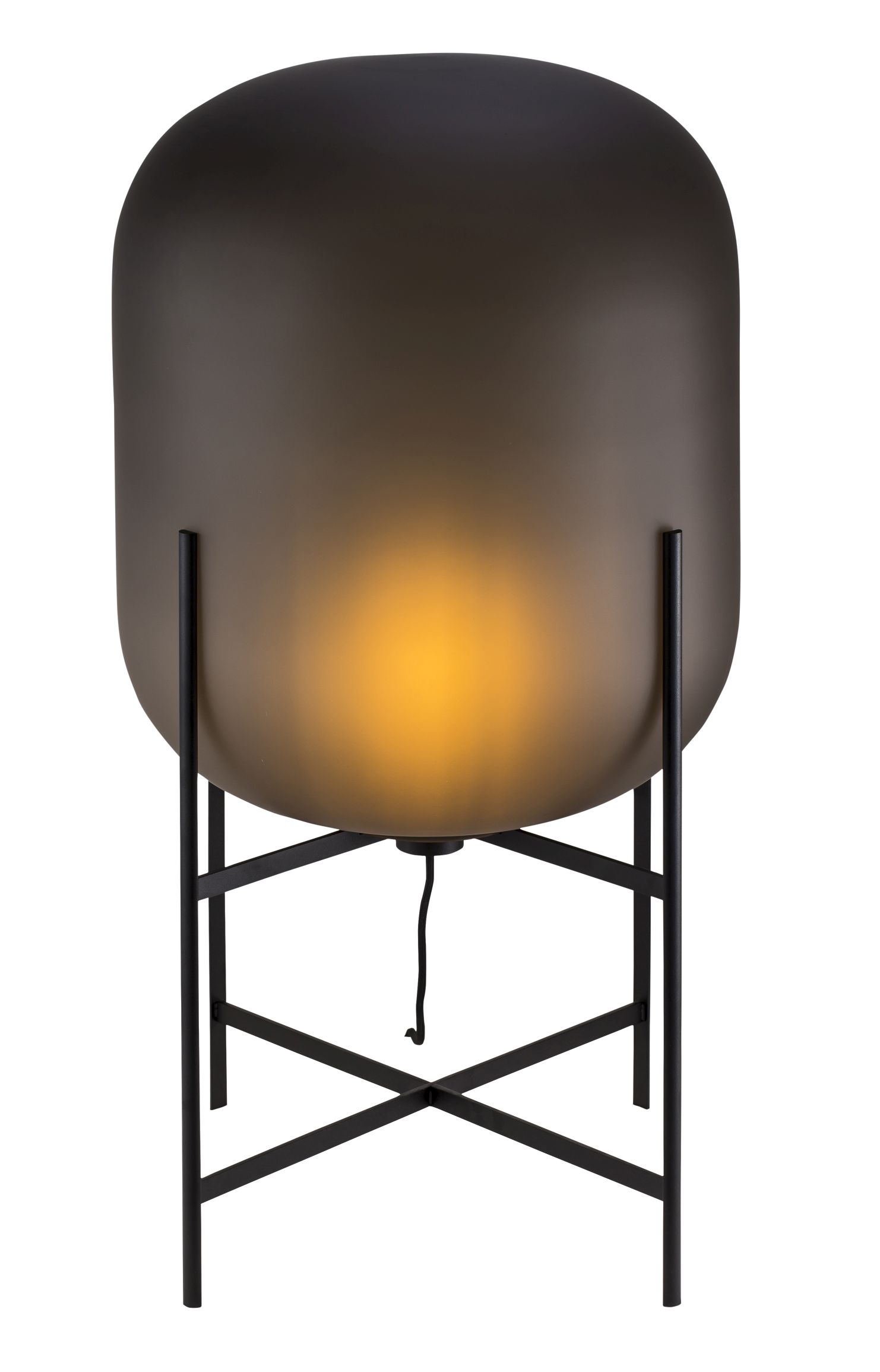 Oda Medium lampe à pied gris fumé satiné Pulpo