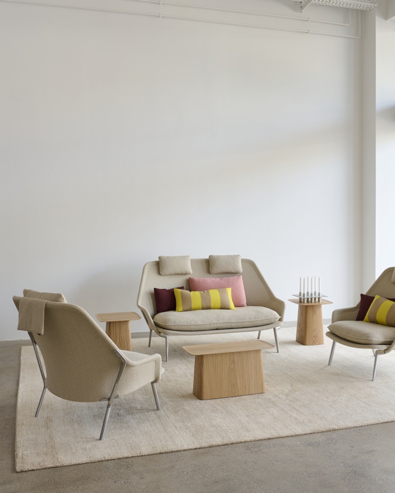 Slow Chair Fauteuil en tissu Vitra 