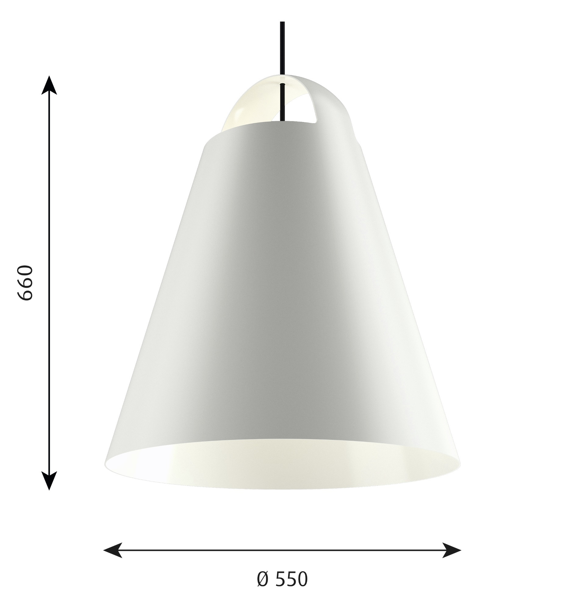 Above lampe de suspendue Louis Poulsen