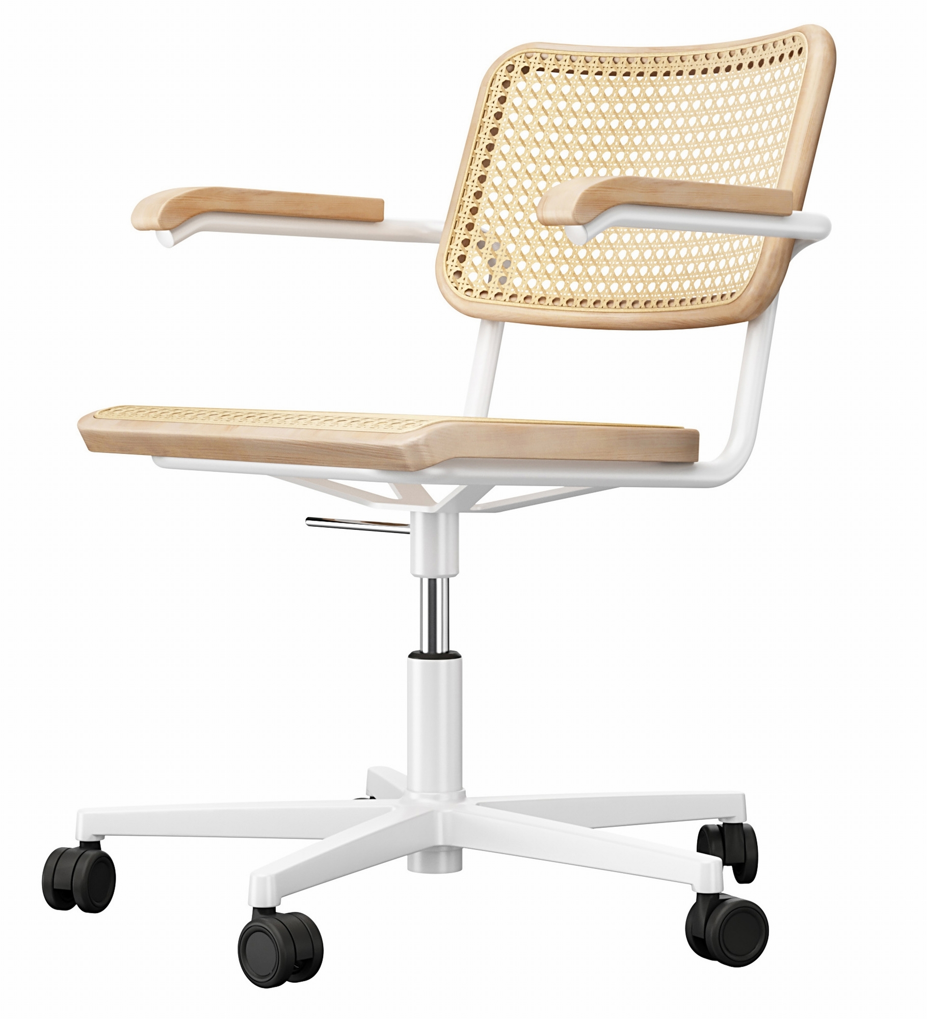 S 64 VDR Atelier Chaise Pivotante Cadre plat Thonet Chrome