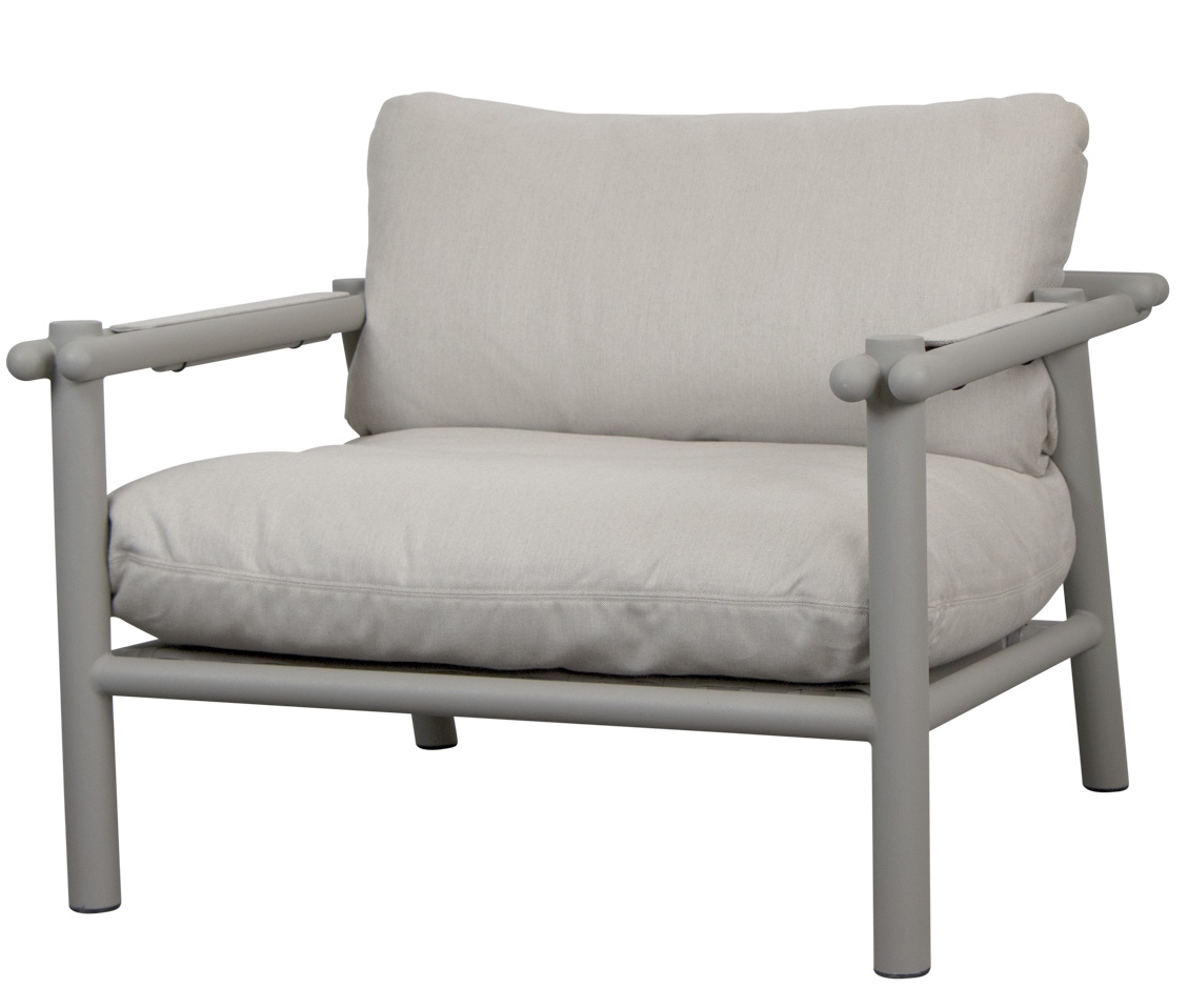 Sticks Lounge Chair Fauteuil Outdoor Cane-Line Structure taupe / Coussin sable