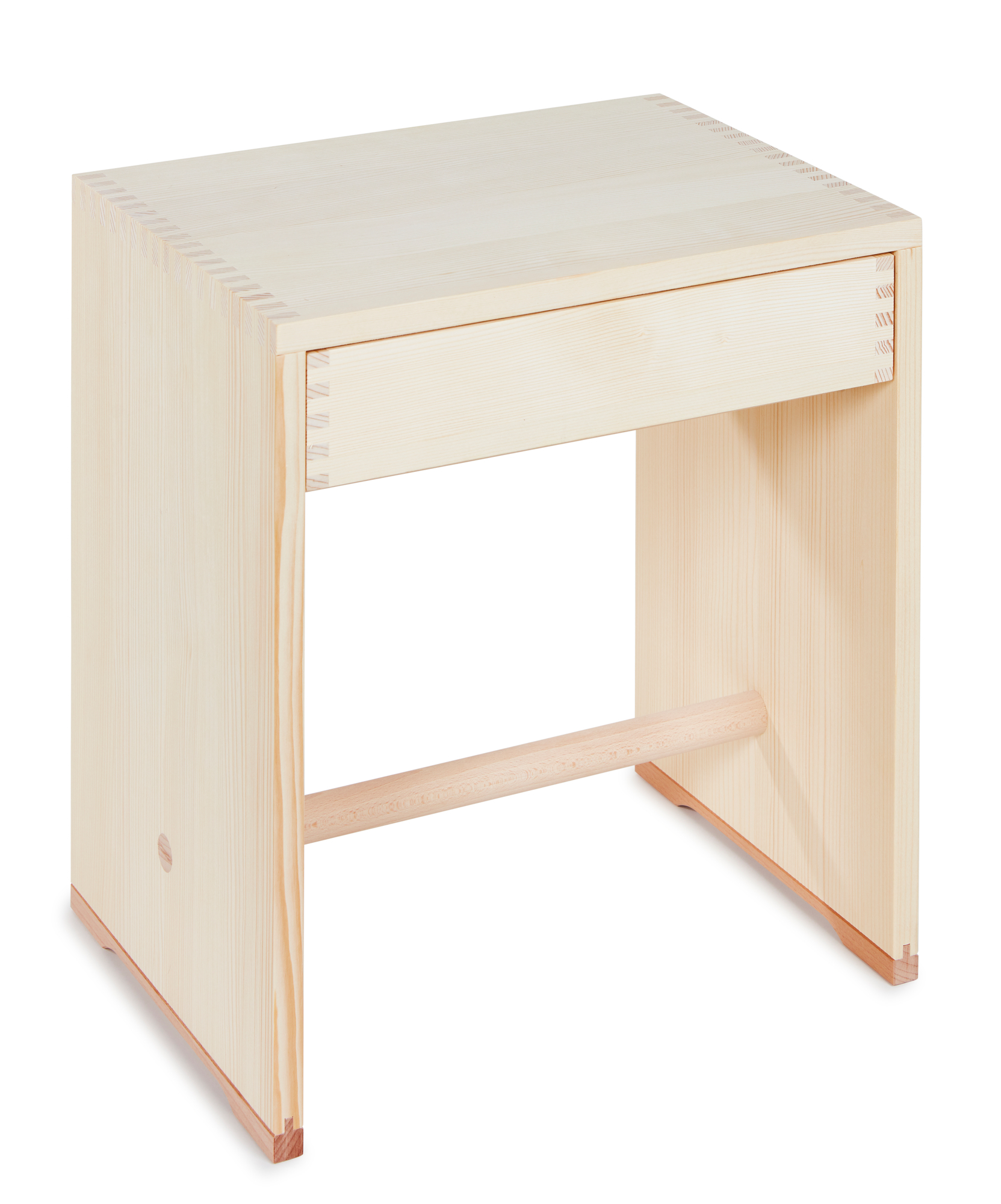 Ulmer Tiroirs Tabouret naturel wb form