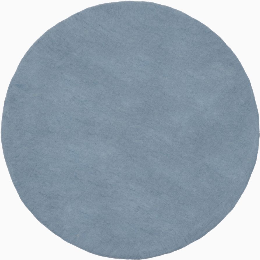 Mono Rond Tapis en feutre Ø 160 cm myfelt Mia (bleu clair)