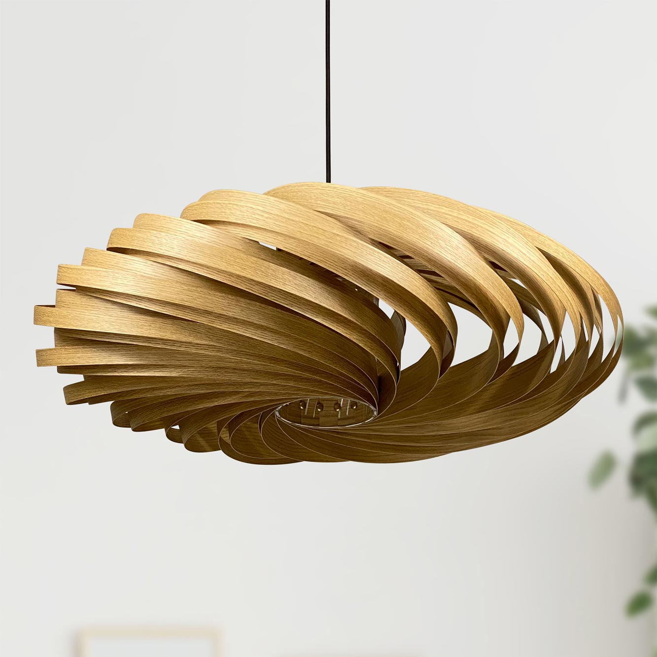 Veneria Lampe à suspendre Ø70 cm Chêne Gofurnit
