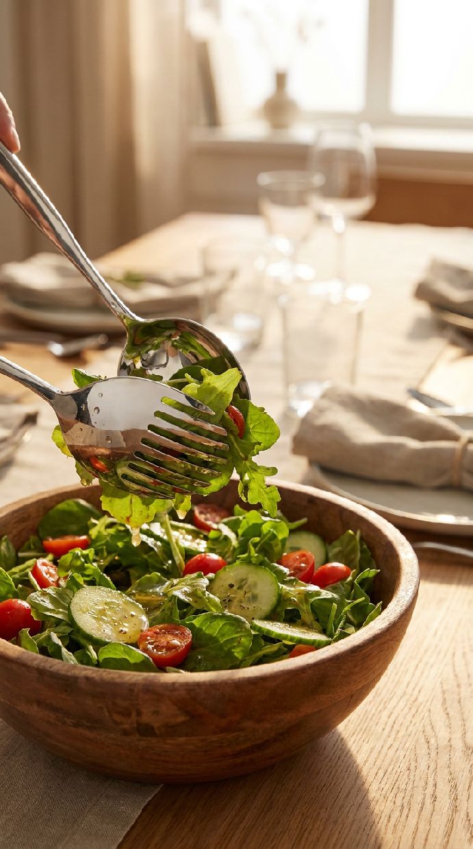 Couvert à salade IS02/14 Collo-alto Alessi