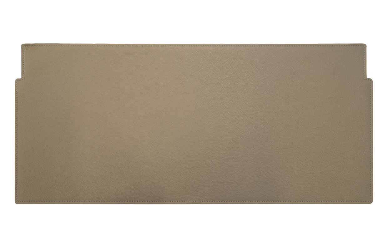 Housse en cuir pour USM Bureau intérieur Leather on Top 50x35 Gris clair
