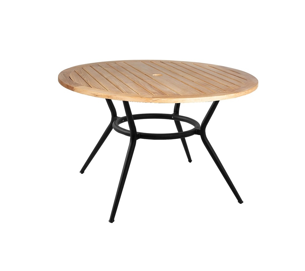Joy Outdoor Table à manger ronde Teck Cane-Line