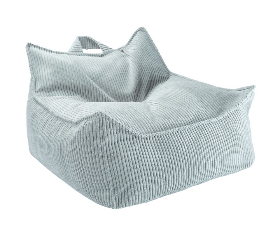 Fauteuil-sac d'enfant large cordage vert menthe Wigiwama