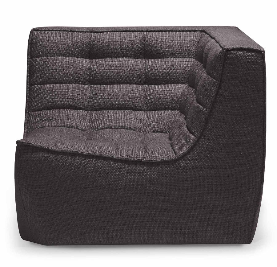 N701 Canapé d'angle gris foncé Ethnicraft