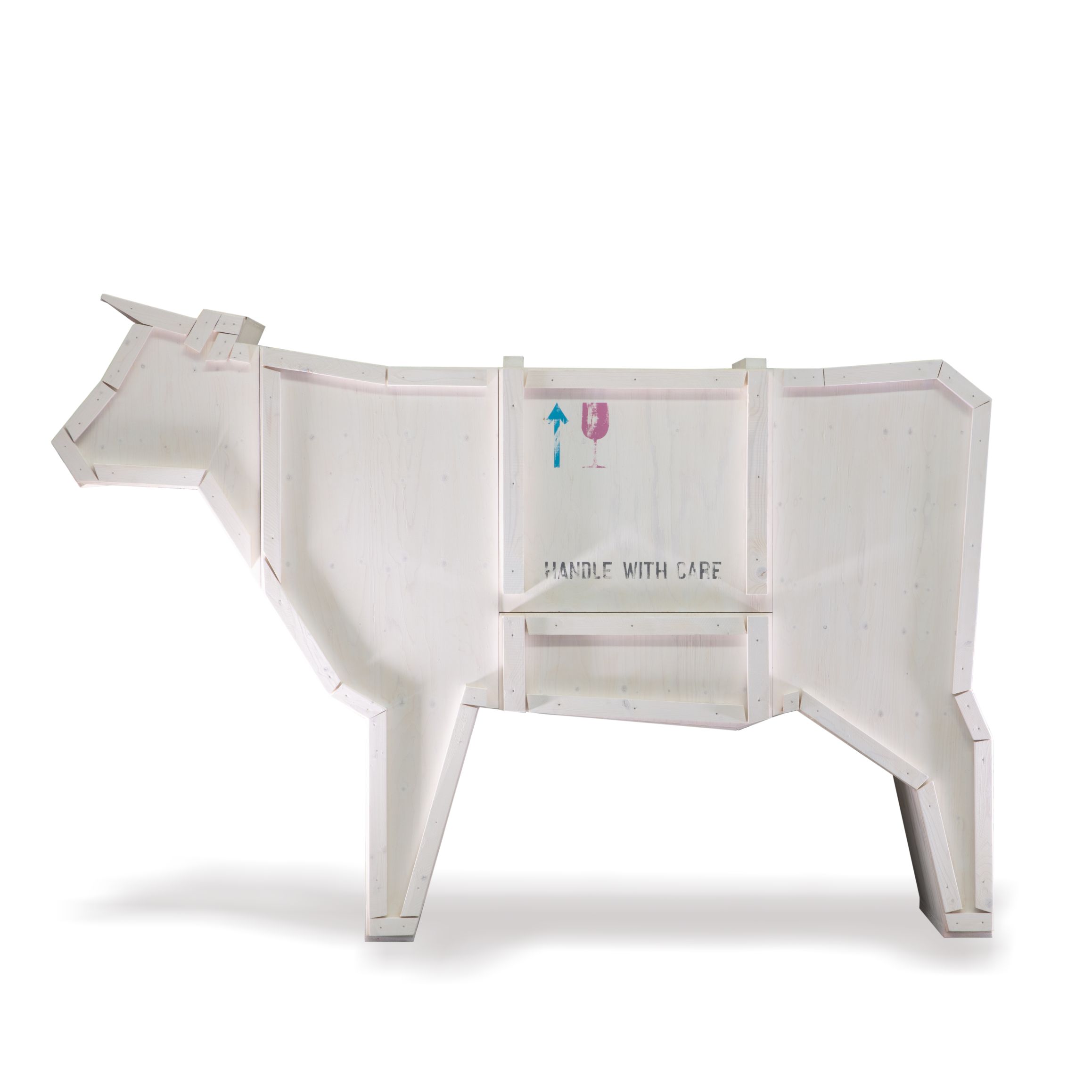Sending Animals 2.0 Cow armoire blanc Seletti