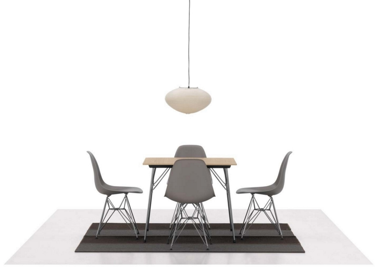 Eames Plastic Side Chair DSR Stuhl Vitra-Classic rot-Basic dark Eames Plastic Side Chair DSR Stuhl Vitra-Classic rot-Basic dark