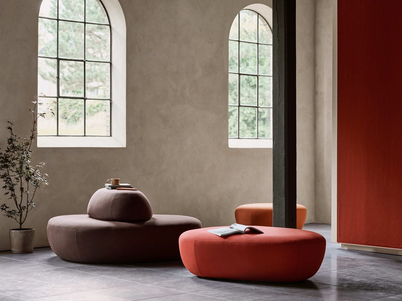 Sisters Pouf Tabouret Softline