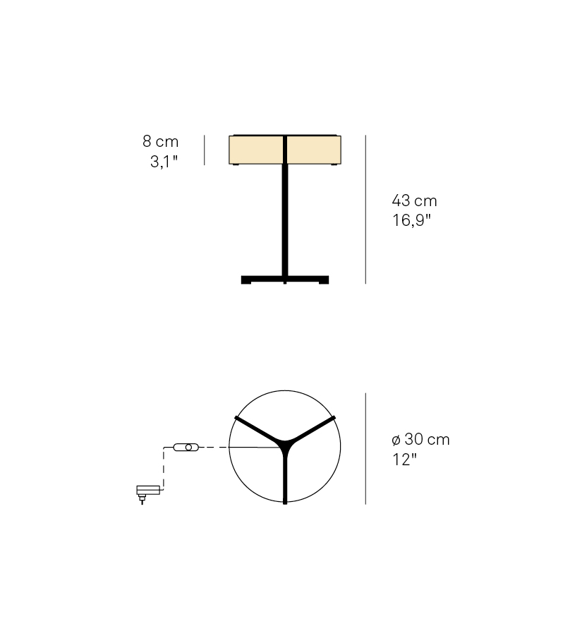 Thesis Table Lampe de table LED LZF Lamps