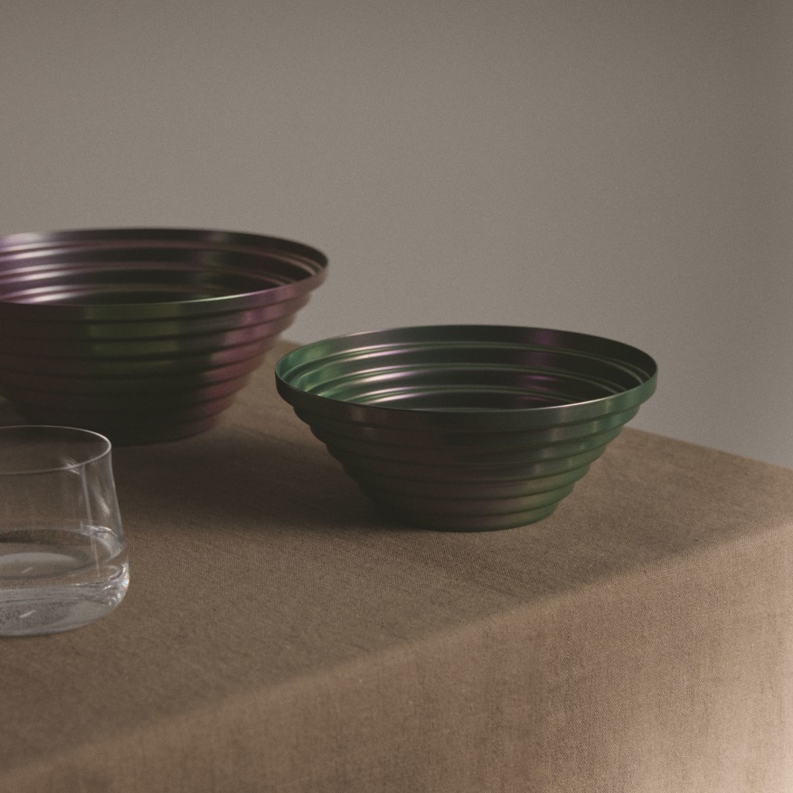 Maya bol rond Ø 25 cm Purplegreen 7320/25PGR Alessi  