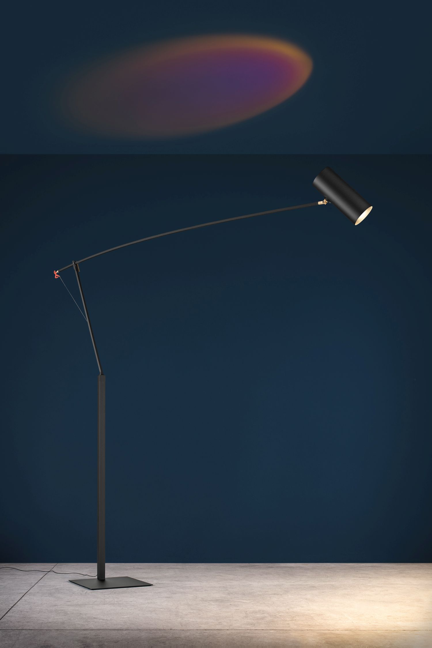 Ettorino BIG Lampadaire Noir Catellani & Smith