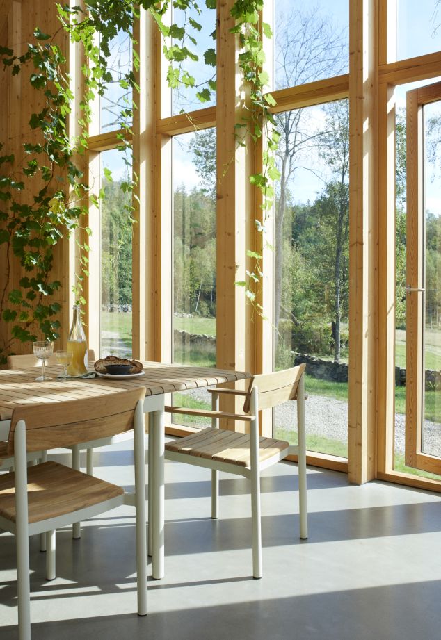 Pelagus Chaise Skagerak by Fritz Hansen Vert chasseur