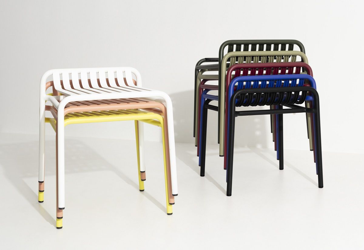Week-End Stool Tabouret Petite Friture Blanc
