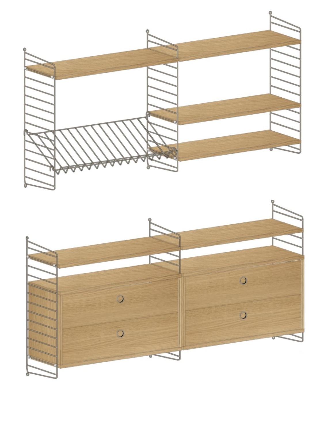 String Système d'étagères / étagère murale String Furniture OFFRE SPECIALE