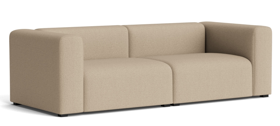 Mags Sofa 2,5-Sitzer in warmgrauem Maglia Stoff, modernes Design Sofa für Wohnzimmer.