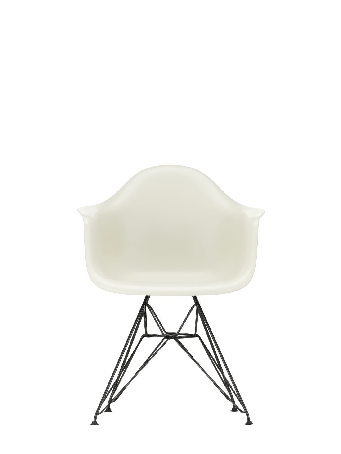 Eames Plastic Arm Chair DAR Chaise Vitra Noir - Sea blue