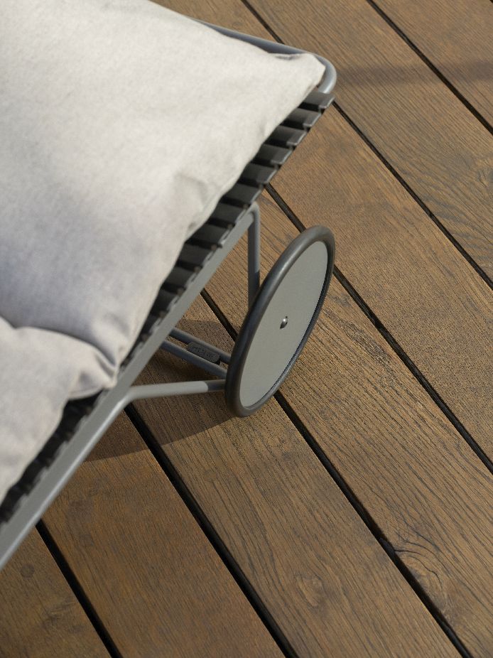 Click Chaise Longue ajustable Bain de soleil extérieur HOUE