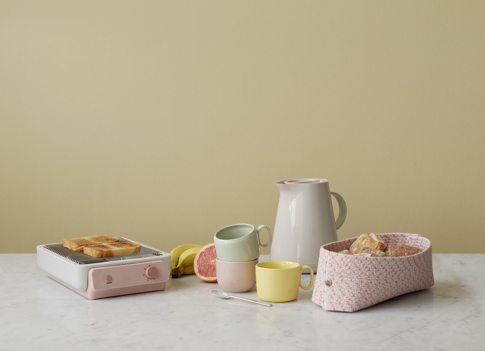 KNIT-IT panier à pain rose RIG TIG by Stelton OFFRE SPECIALE