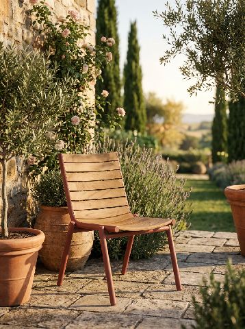 Pilotis Chaise Teck Extérieur Fermob