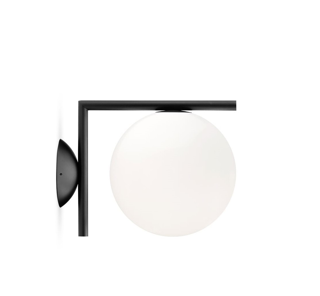 IC Lights C/W1 Applique murale / plafonnier Flos noir