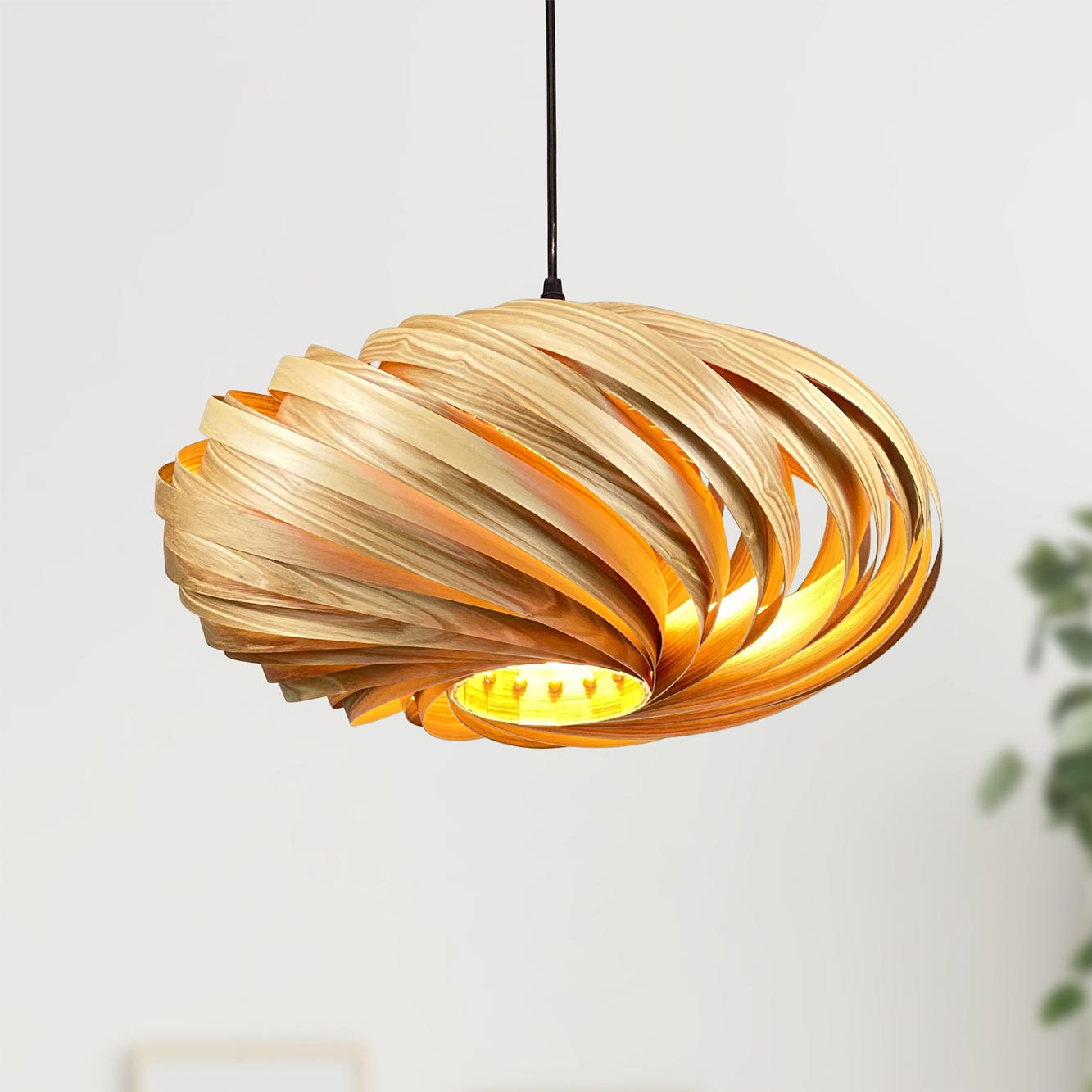 Veneria Lampe à suspendre Ø50 cm Frêne Gofurnit