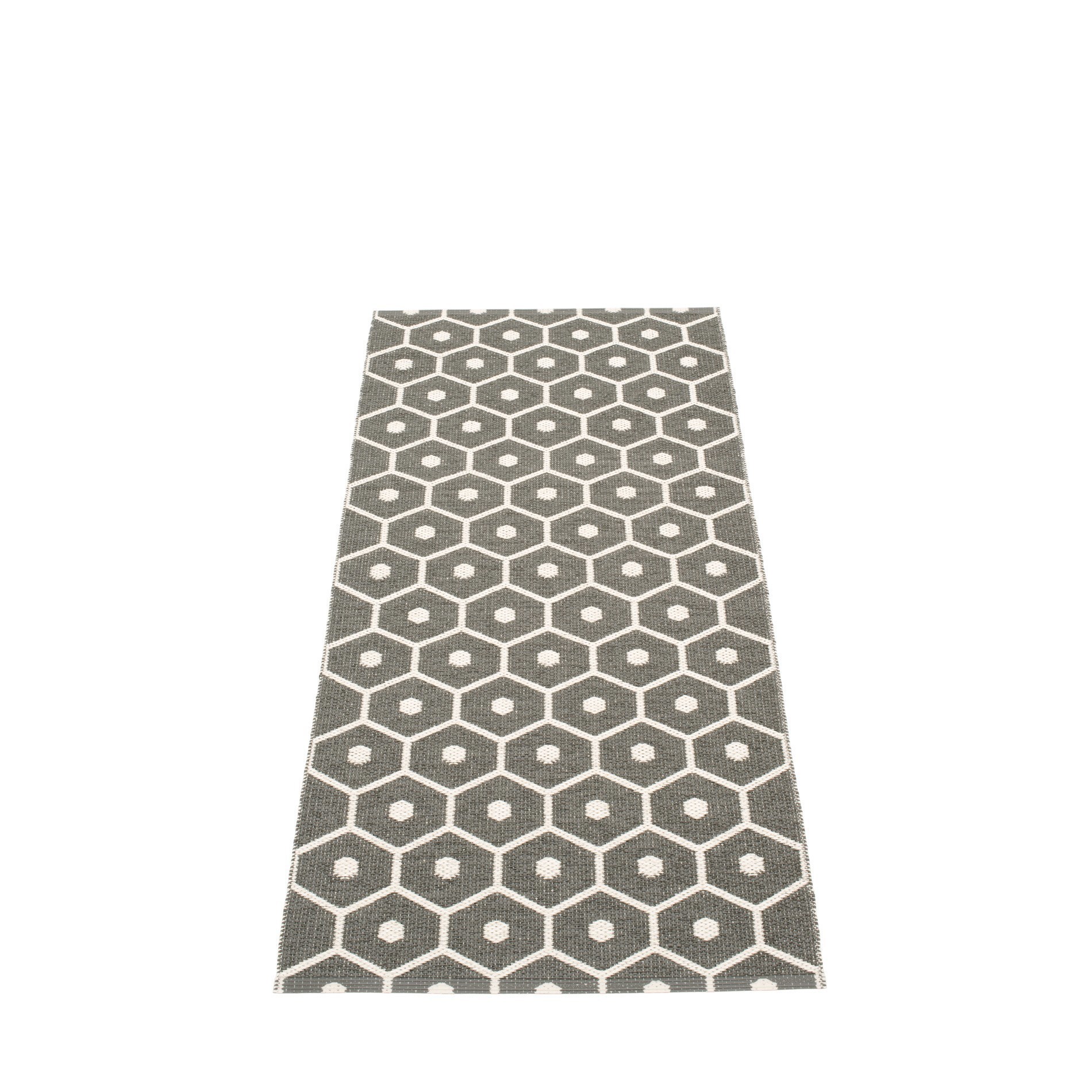 Honey Plastique Tapis 70x160 cm Pappelina Charcoal-Vanille