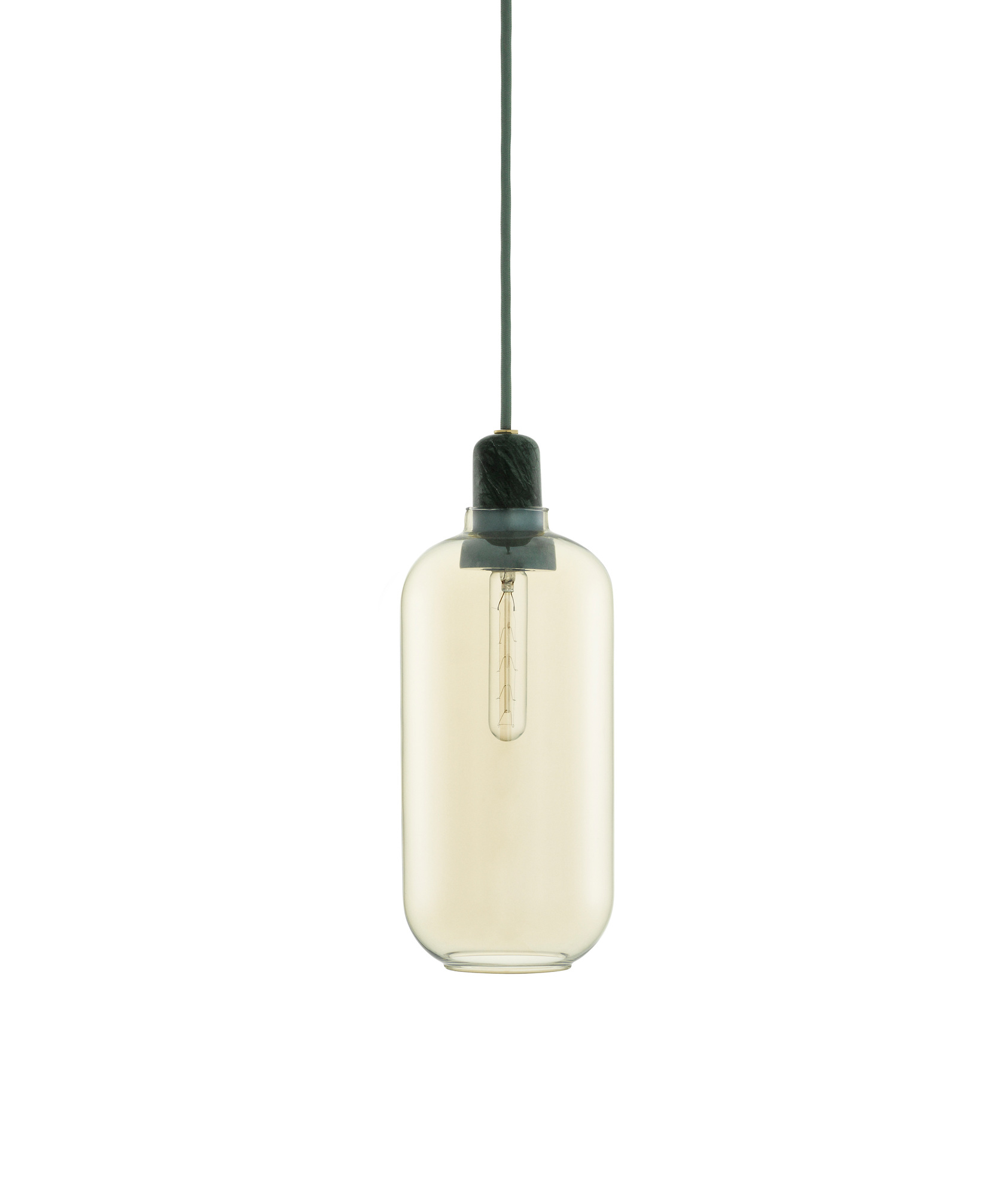 Amp Lamp Lampe à suspendre Ø 11,2 x H 26 cm / VERT OR Normann Copenhagen OFFRE SPECIALE