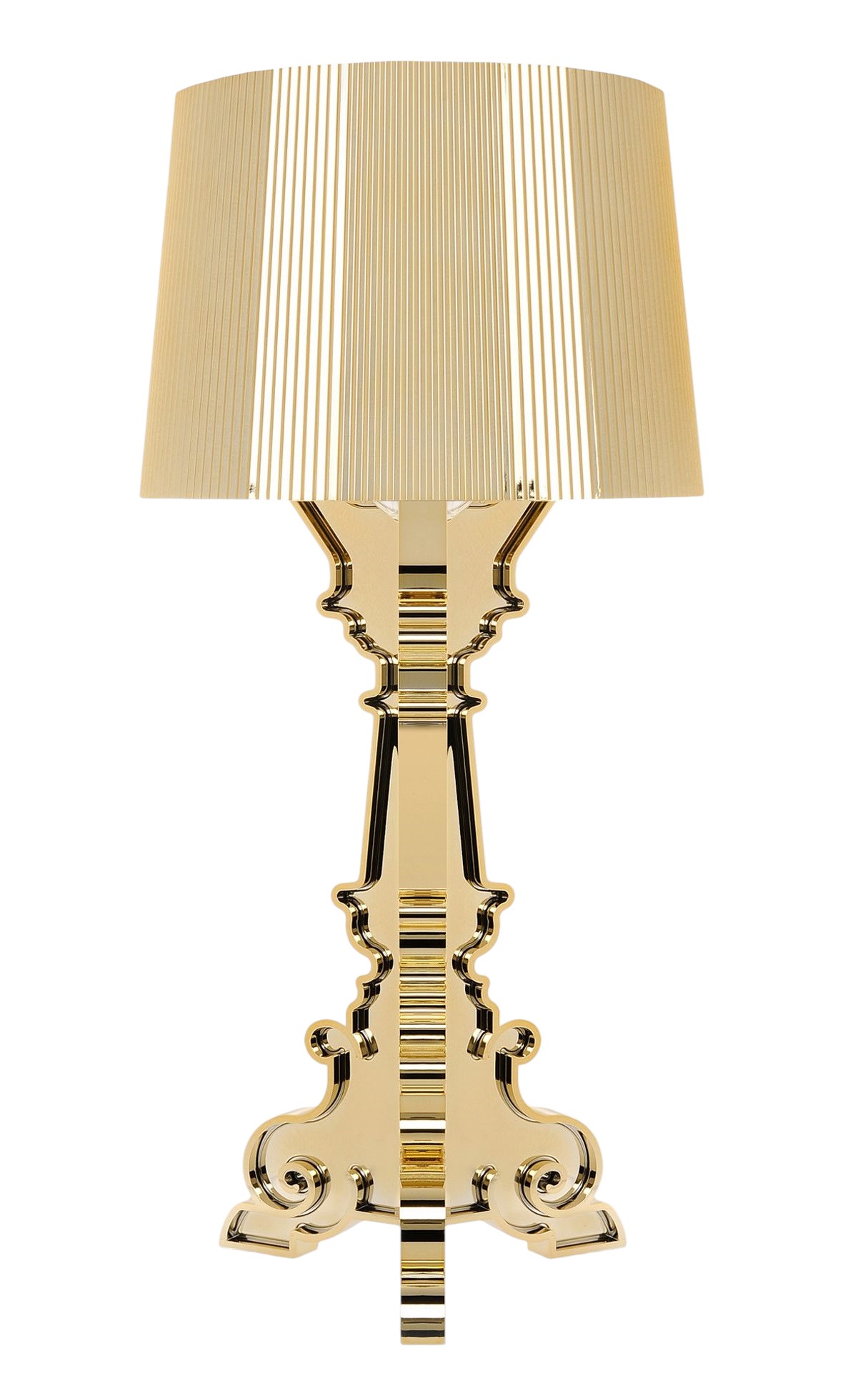 Bourgie lampe de table plaqué or Kartell