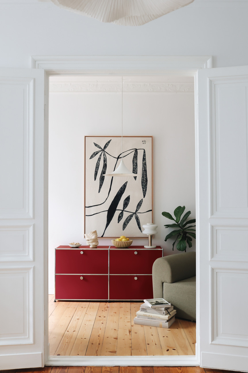 USM Haller Sideboard E2 buffet avec 4 portes pliantes