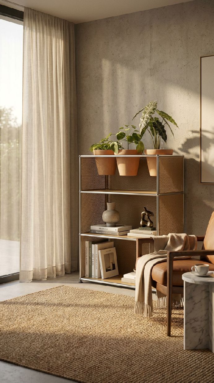 Buffet USM Haller M56 avec accessoires pour plantes - LIVRAISON RAPIDE