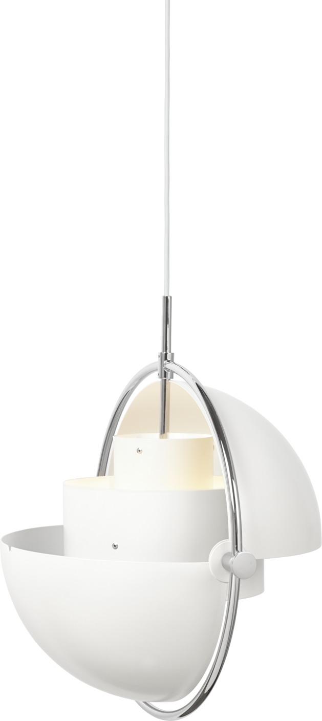 Multi-Lite Suspension Blanc / Chrome Gubi Multi-Lite Suspension Blanc / Chrome Gubi