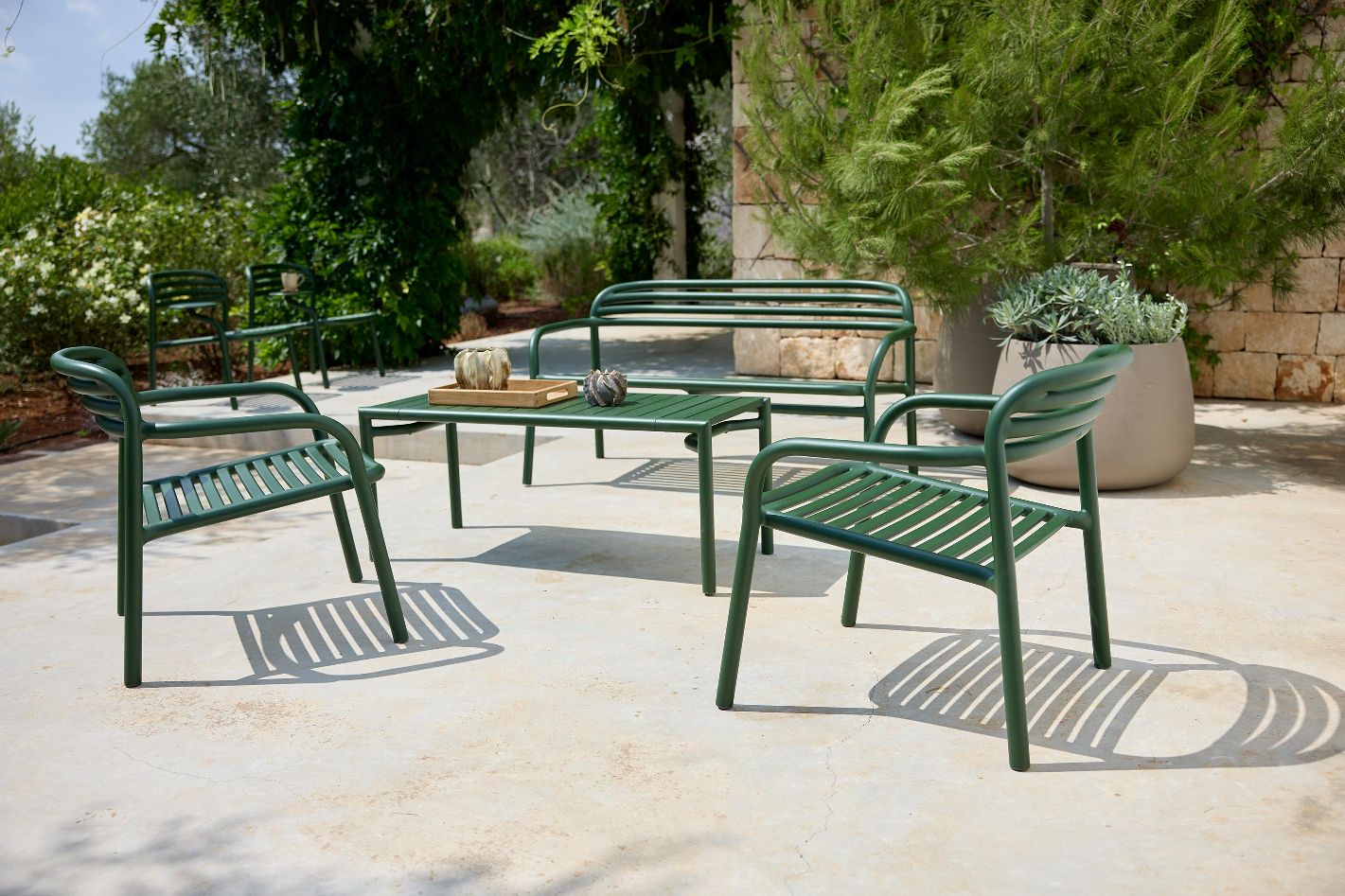 Jardinière ronde moyenne pour terreau, jardinière d'extérieur à cannelures