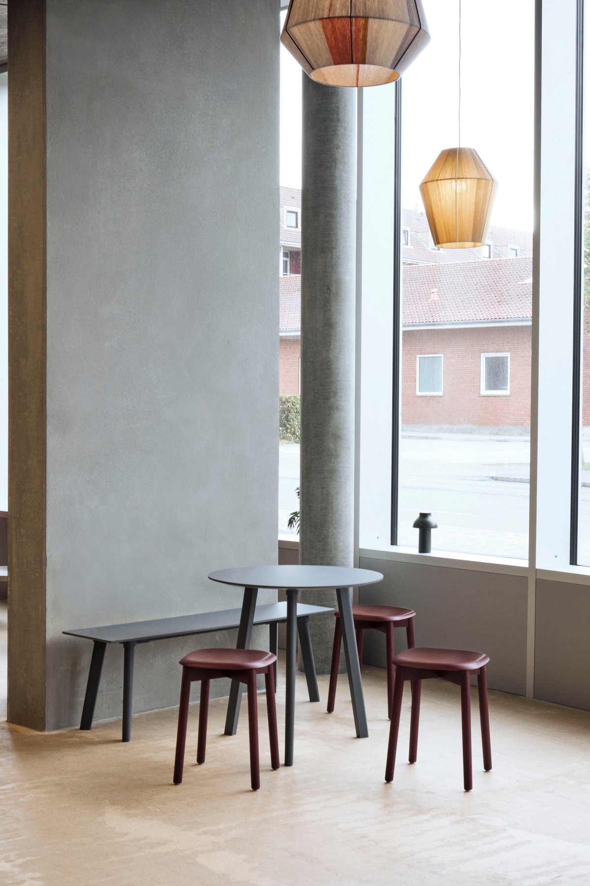 CPH DEUX 220 Table Table Ø75 cm Hay