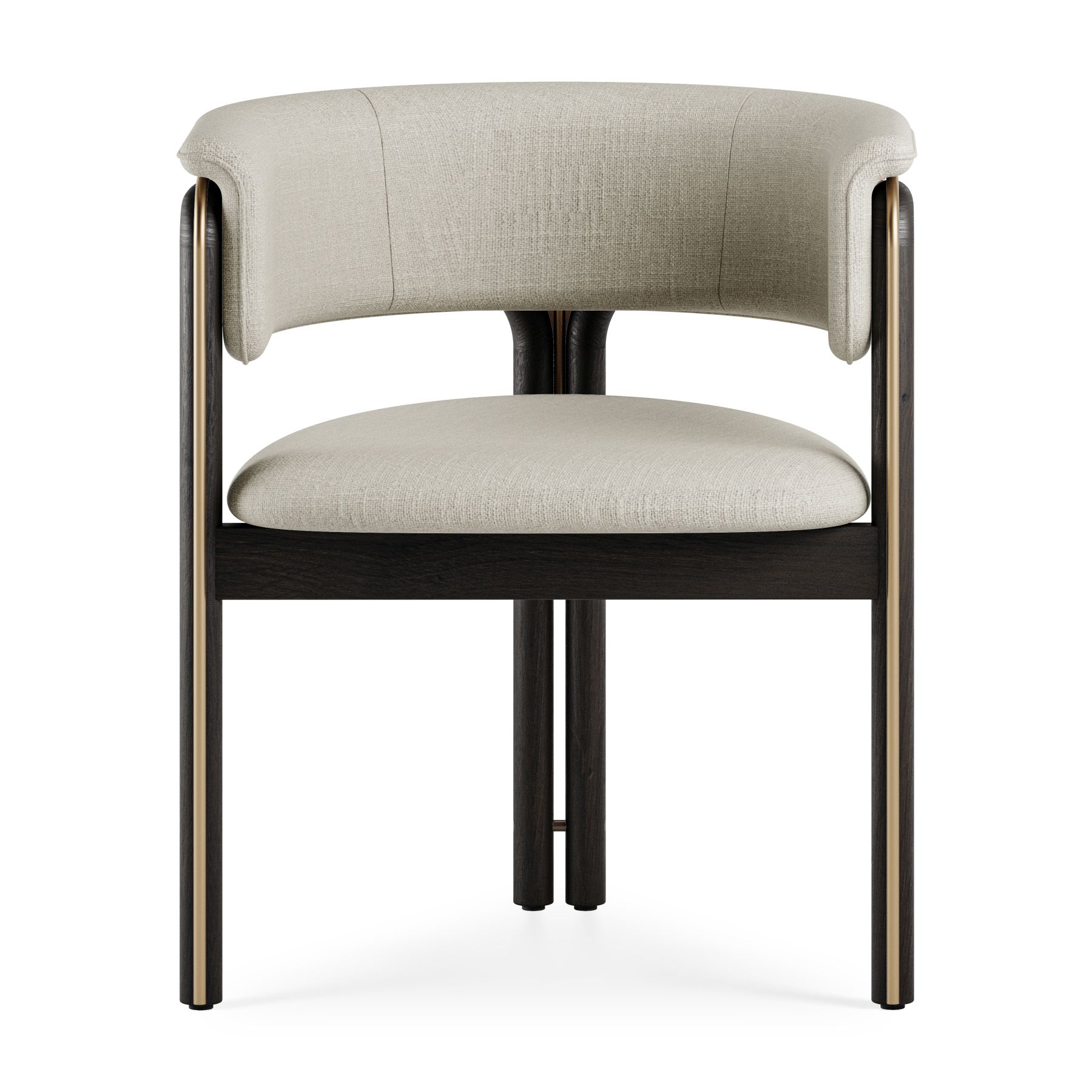 Volita Chaise Couleurs laiton - beige Chenille Morpho