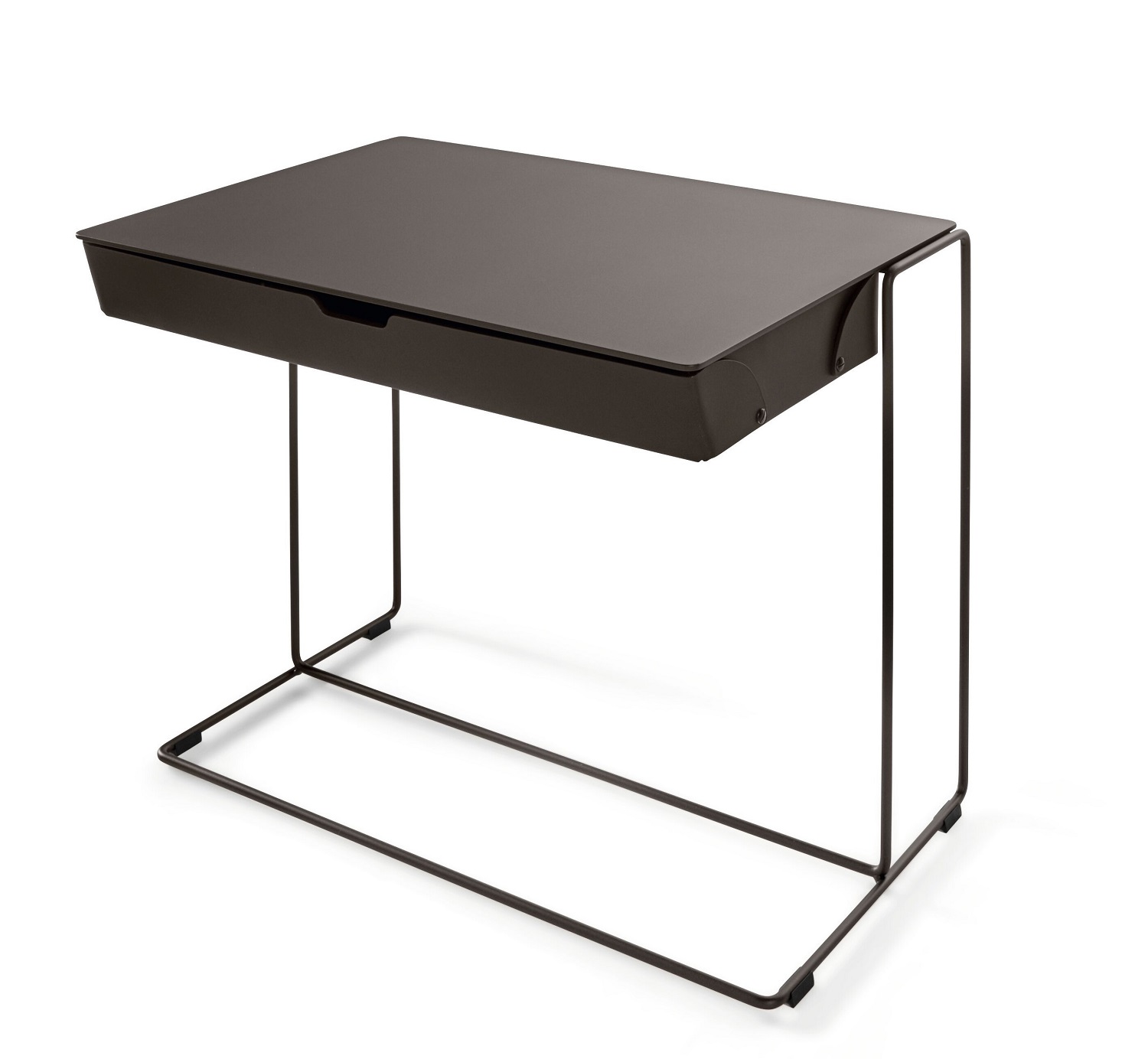 Oki Side Table Table d'appoint avec sac en cuir Walter Knoll
