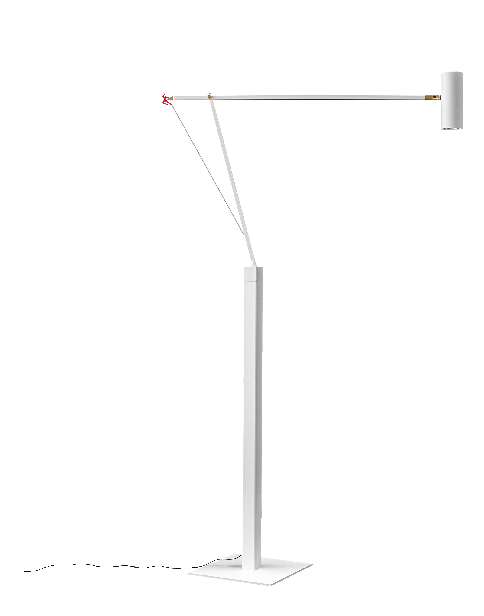 Ettorino F Lampadaire Blanc Catellani & Smith