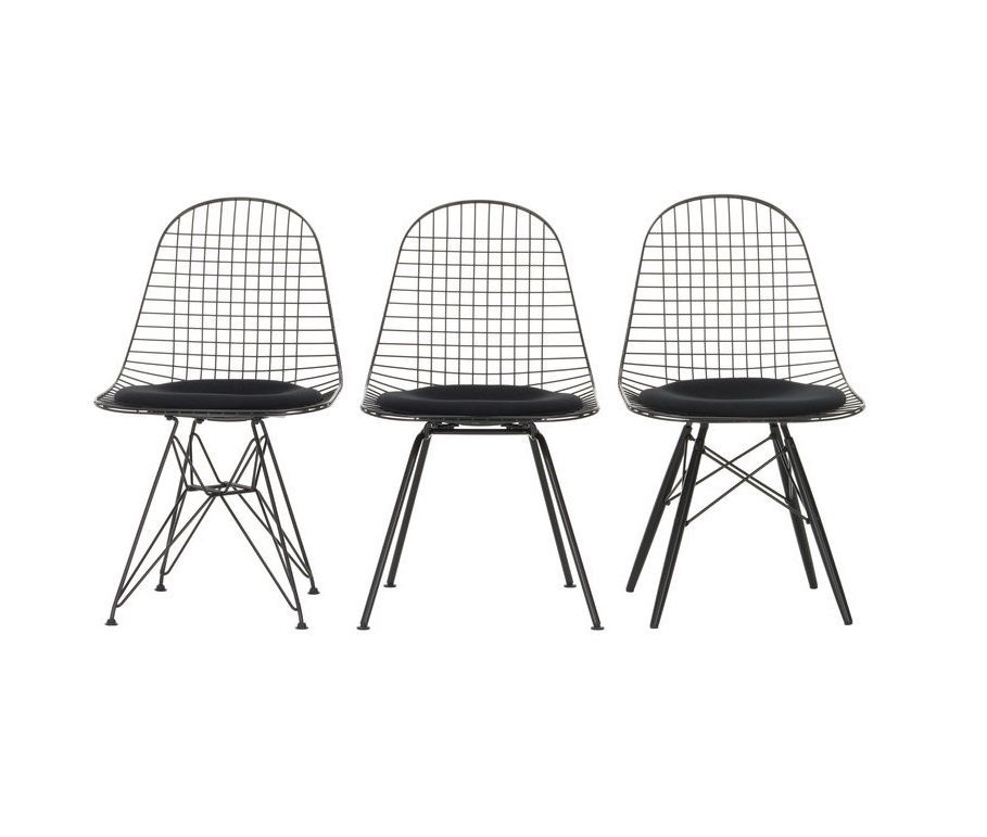 DKW-5 Wire Chair Chaise avec coussins Vitra