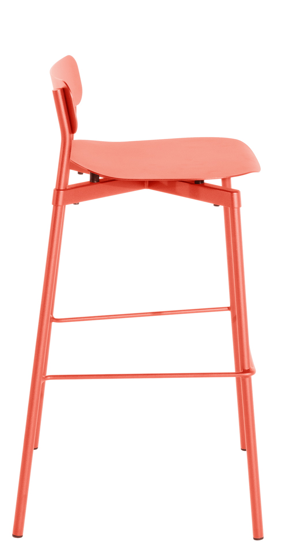 Fromme Barstool Tabouret de bar H 75 cm Petite Friture Corail Fromme Barstool Tabouret de bar H 75 cm Petite Friture Corail