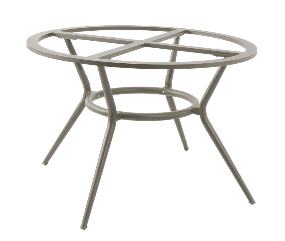 Joy Outdoor Table à manger ronde Teck Pied Taupe Cane-Line