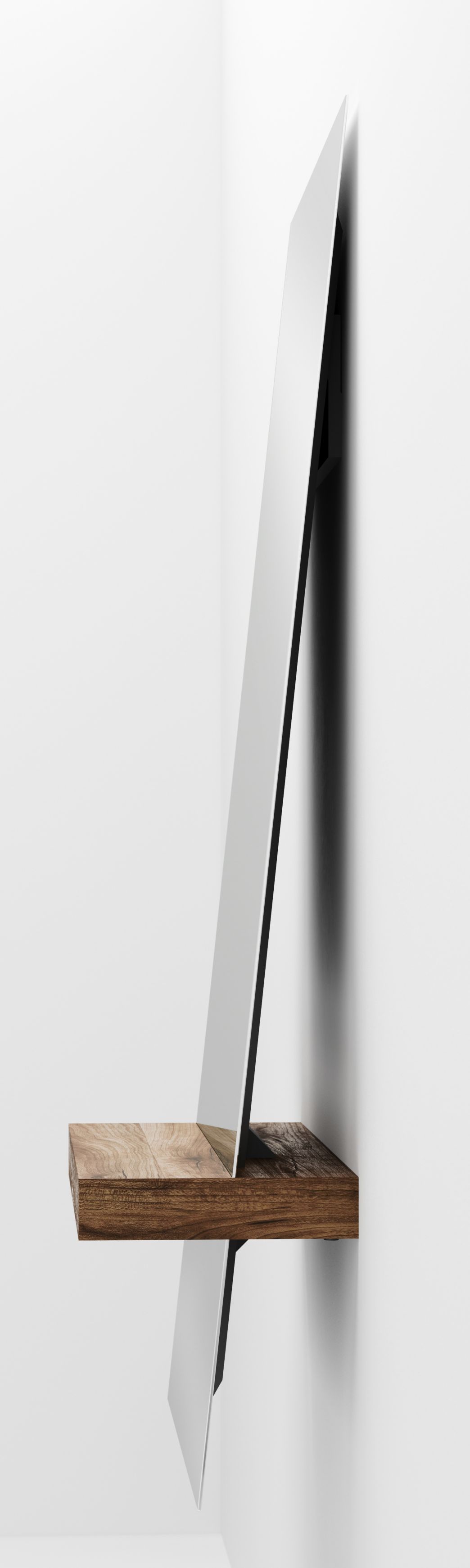 Guillotine Rectangulaire Miroir rectangulaire Noyer PER/USE