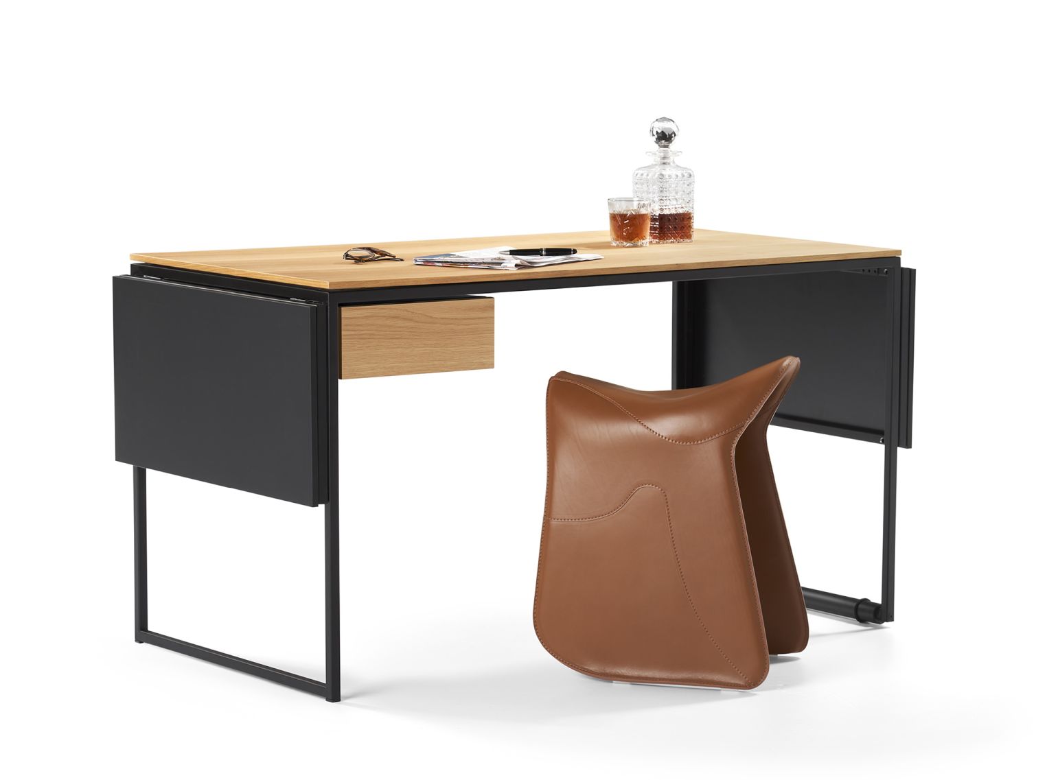 Macis Bureau avec tiroir, rallonges et tableau d'affichage Chêne Opinion Ciatti
