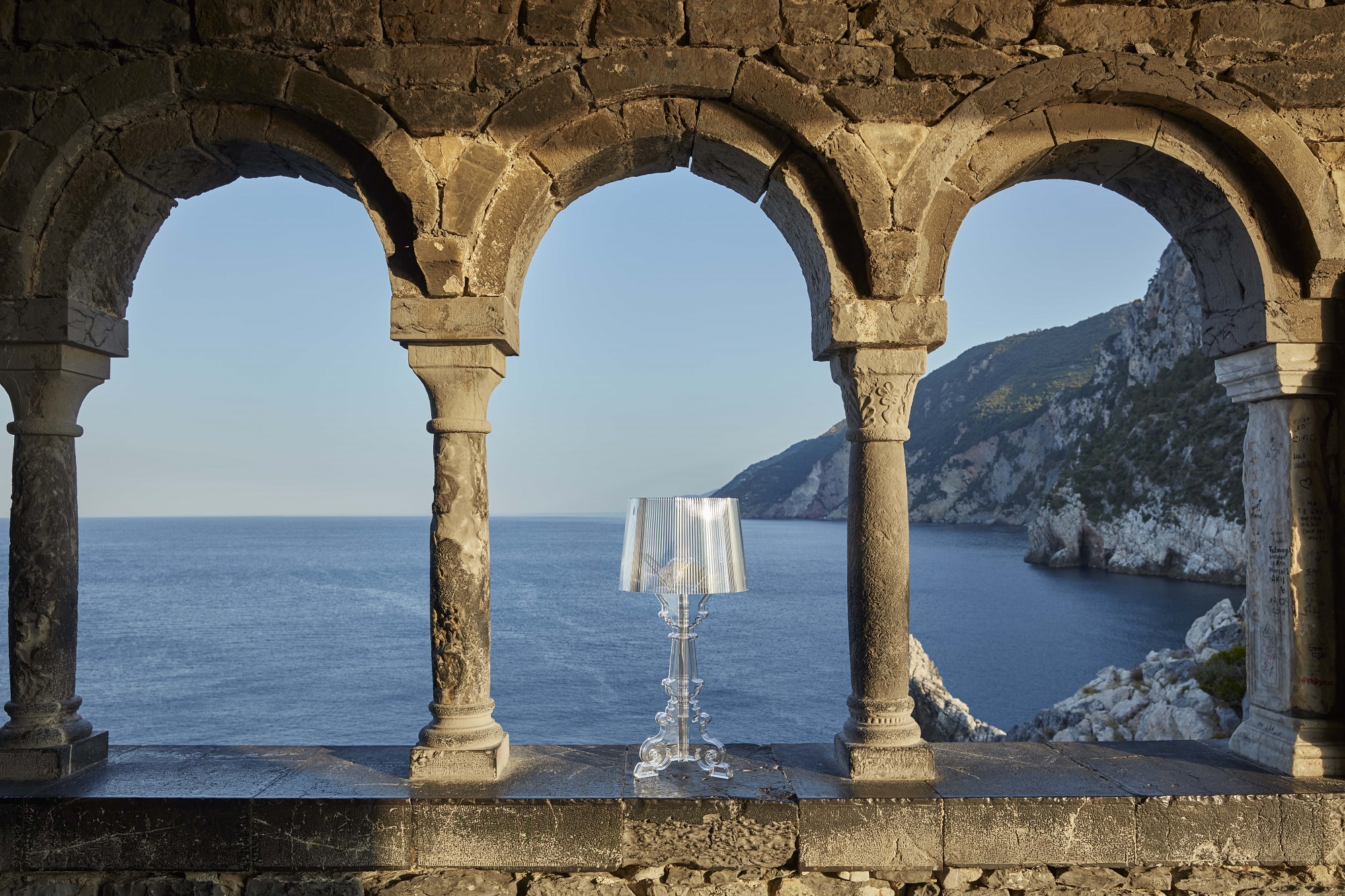 Bourgie Lampe de Table Cristal clair Dimmable Kartell