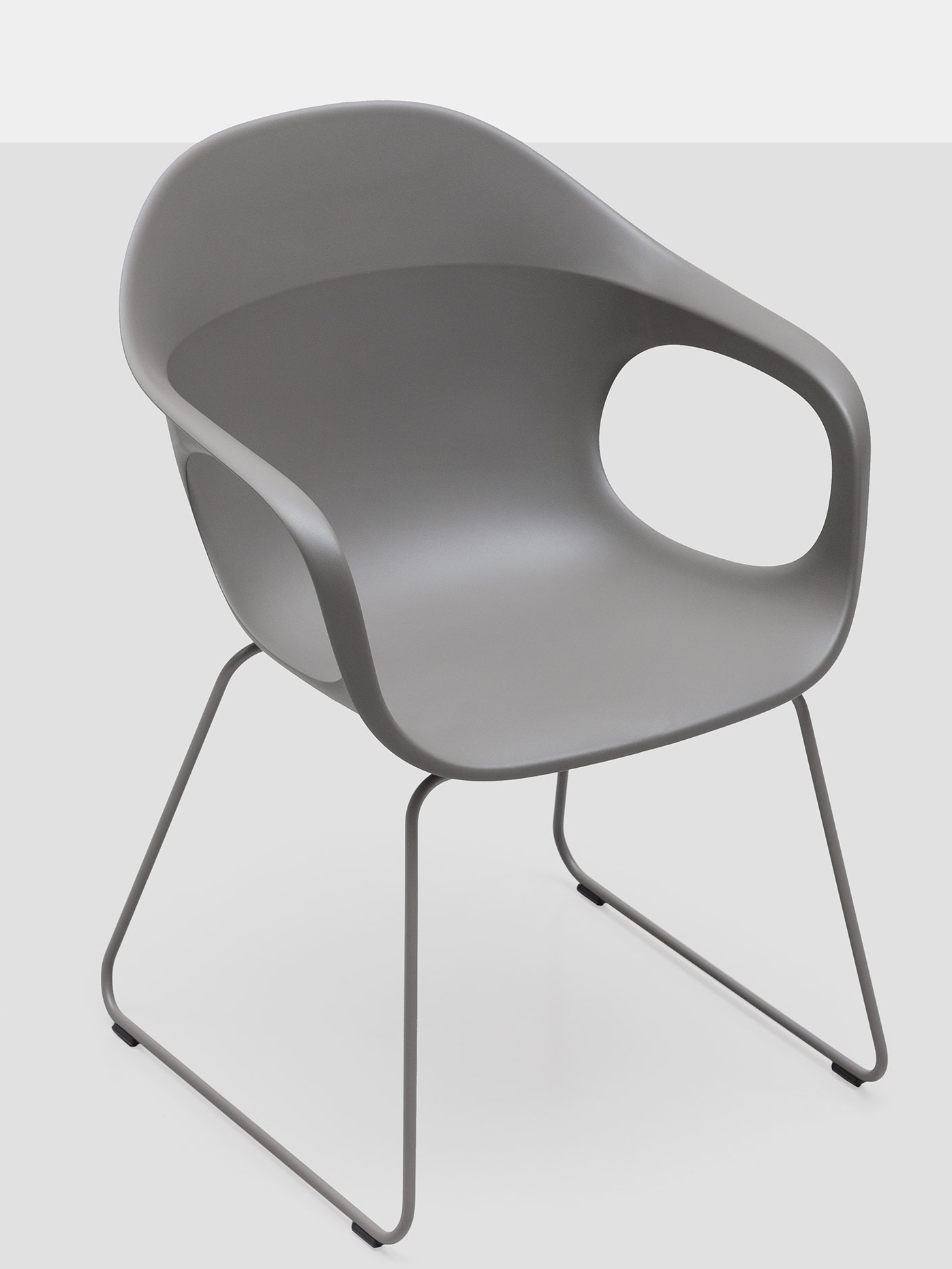 Fauteuil Elephantino piètement à patins Kristalia