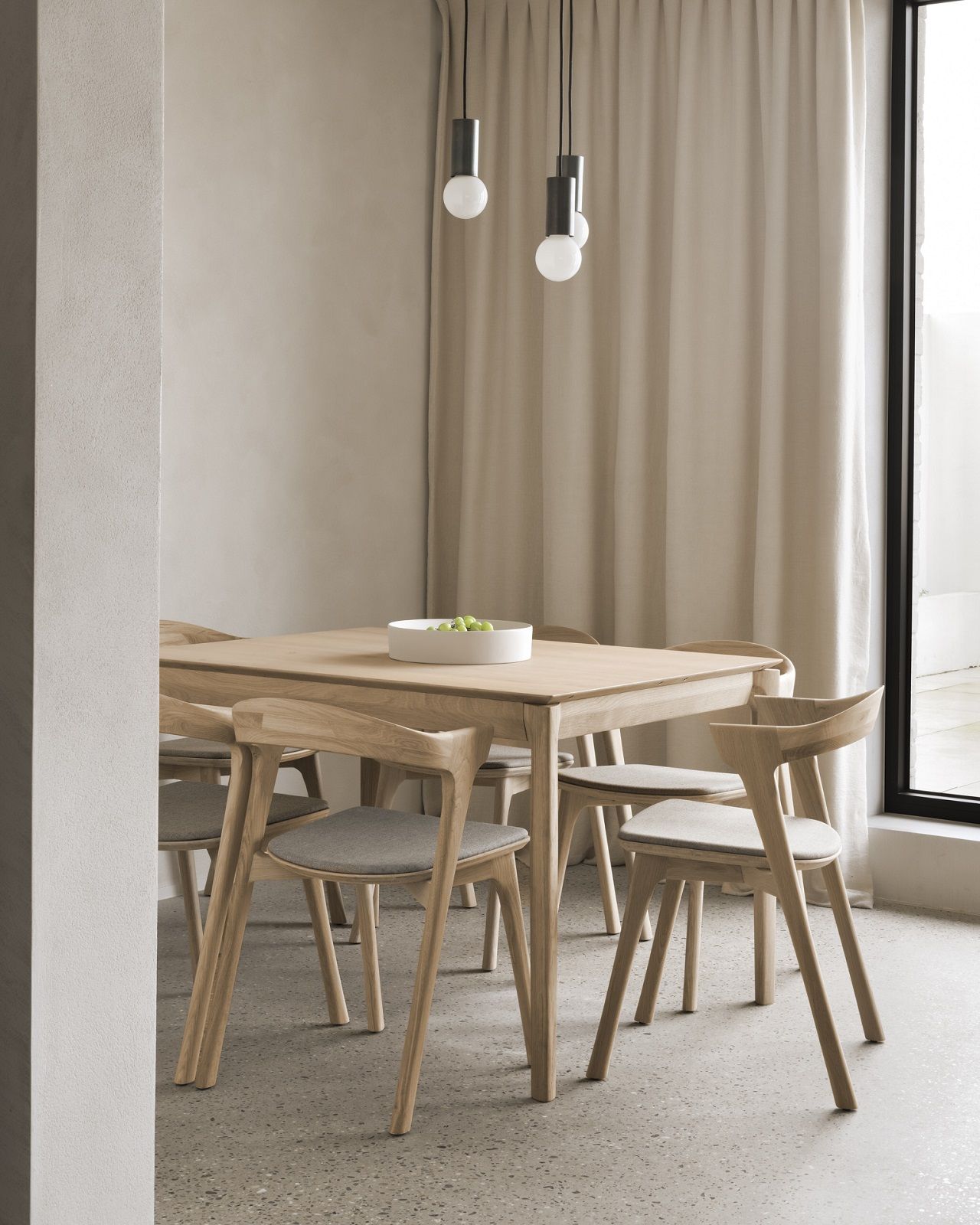 Bok Table extensible chêne rectangulaire Largeur 120/180 cm Ethnicraft